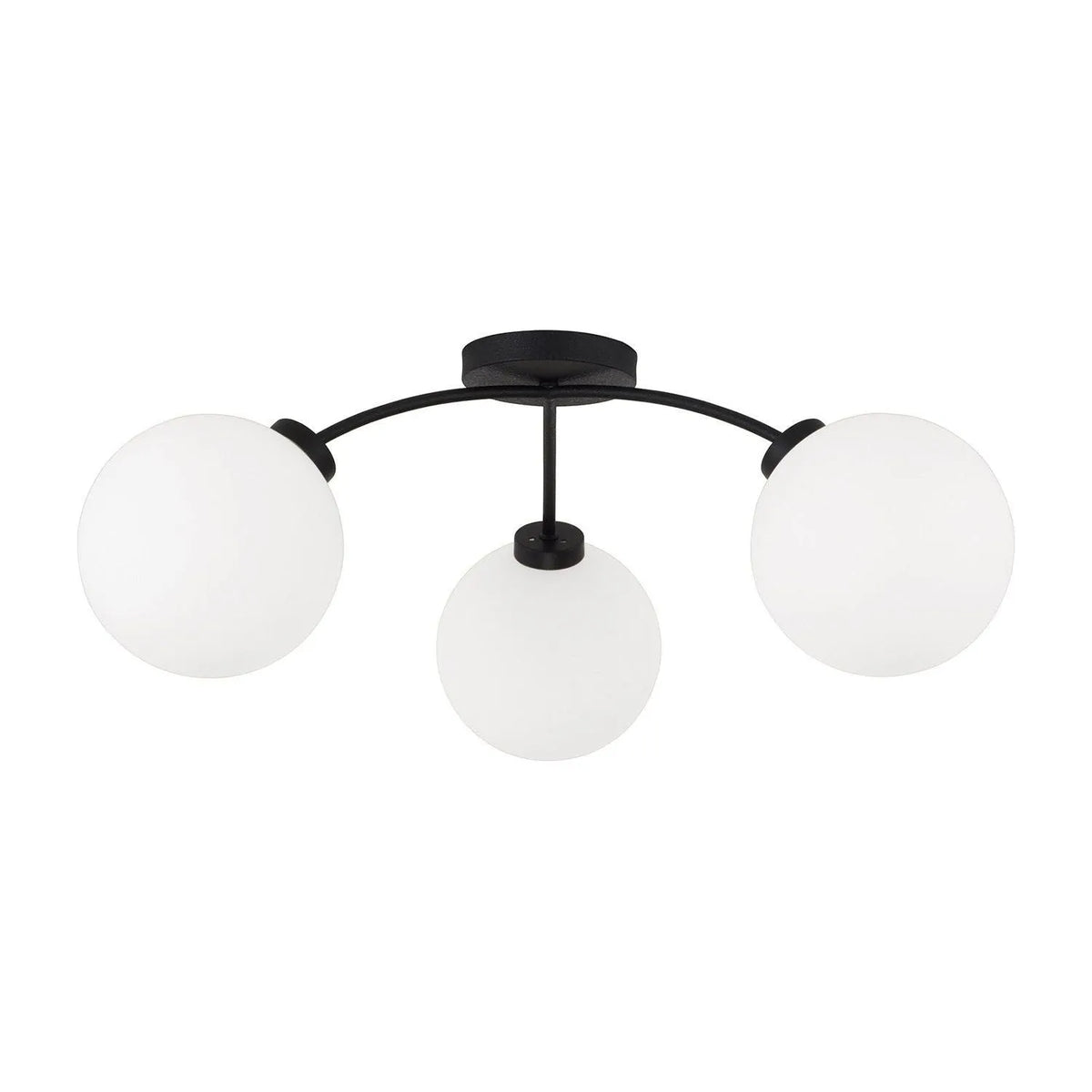 Capital Lighting - 257131BI-557 - Three Light Semi Flush Mount - Amos - Black Iron