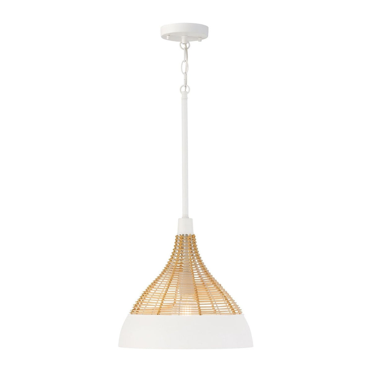 Capital Lighting - 353911WE - One Light Pendant - Kali - Matte White