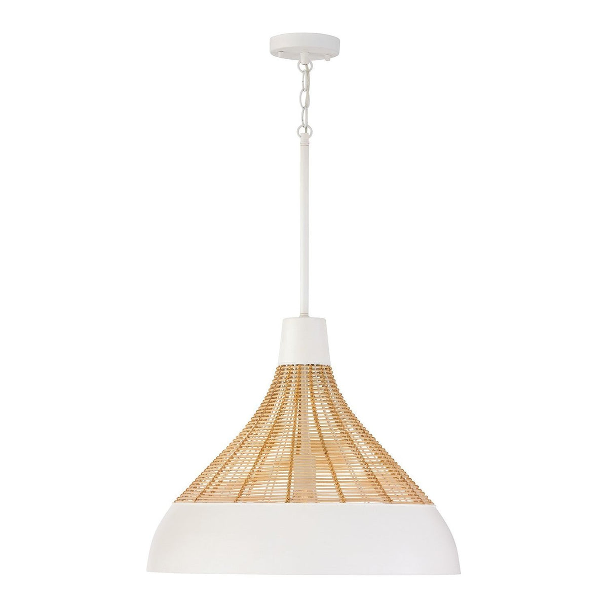 Capital Lighting - 353912WE - One Light Pendant - Kali - Matte White