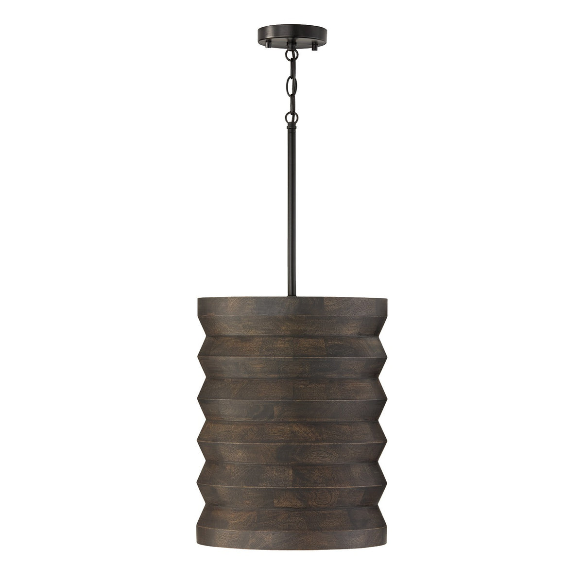 Capital Lighting - 354011EB - One Light Pendant - Dunn - Espresso Stain and Black