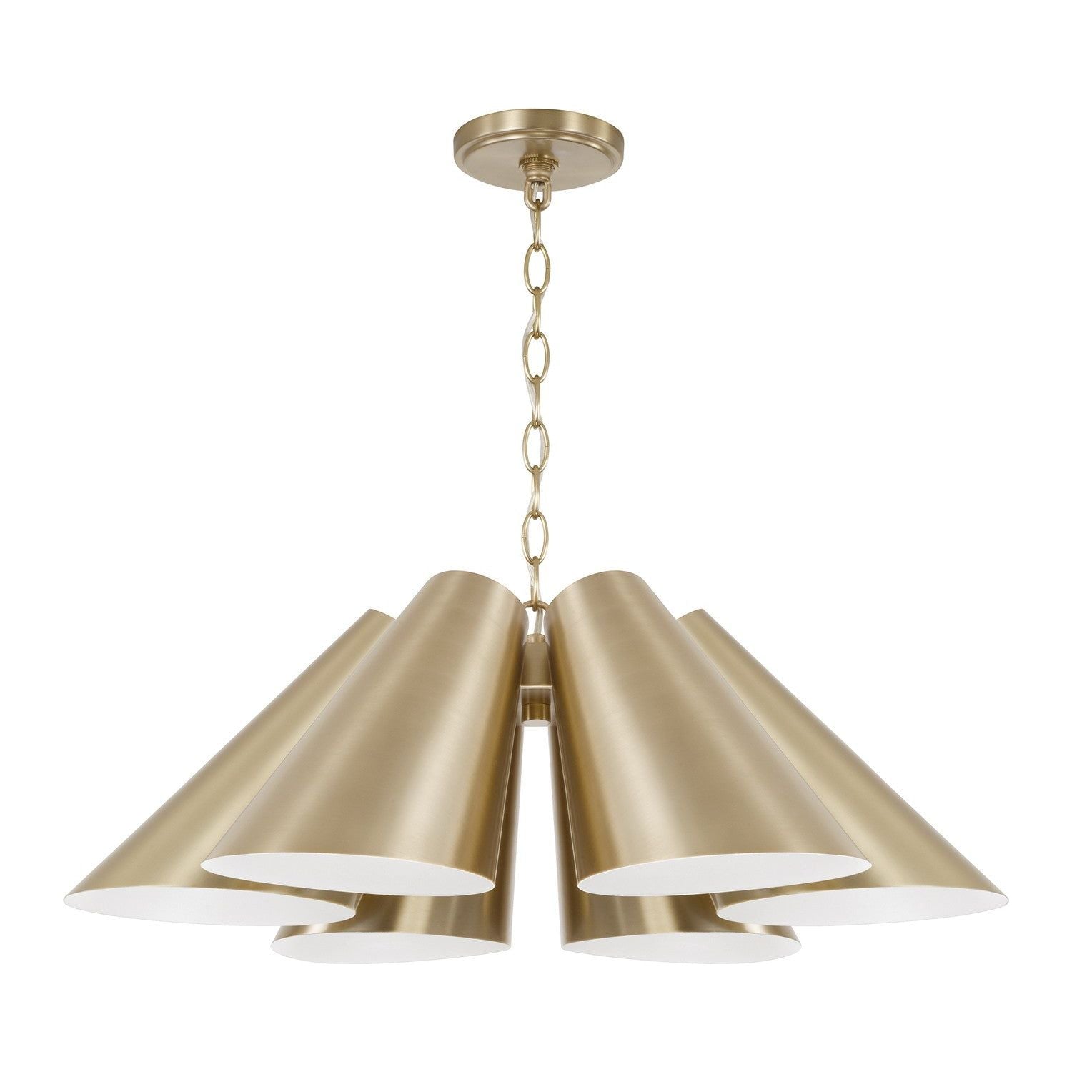 Capital Lighting - 354961MA - Six Light Pendant - Leo - Matte Brass