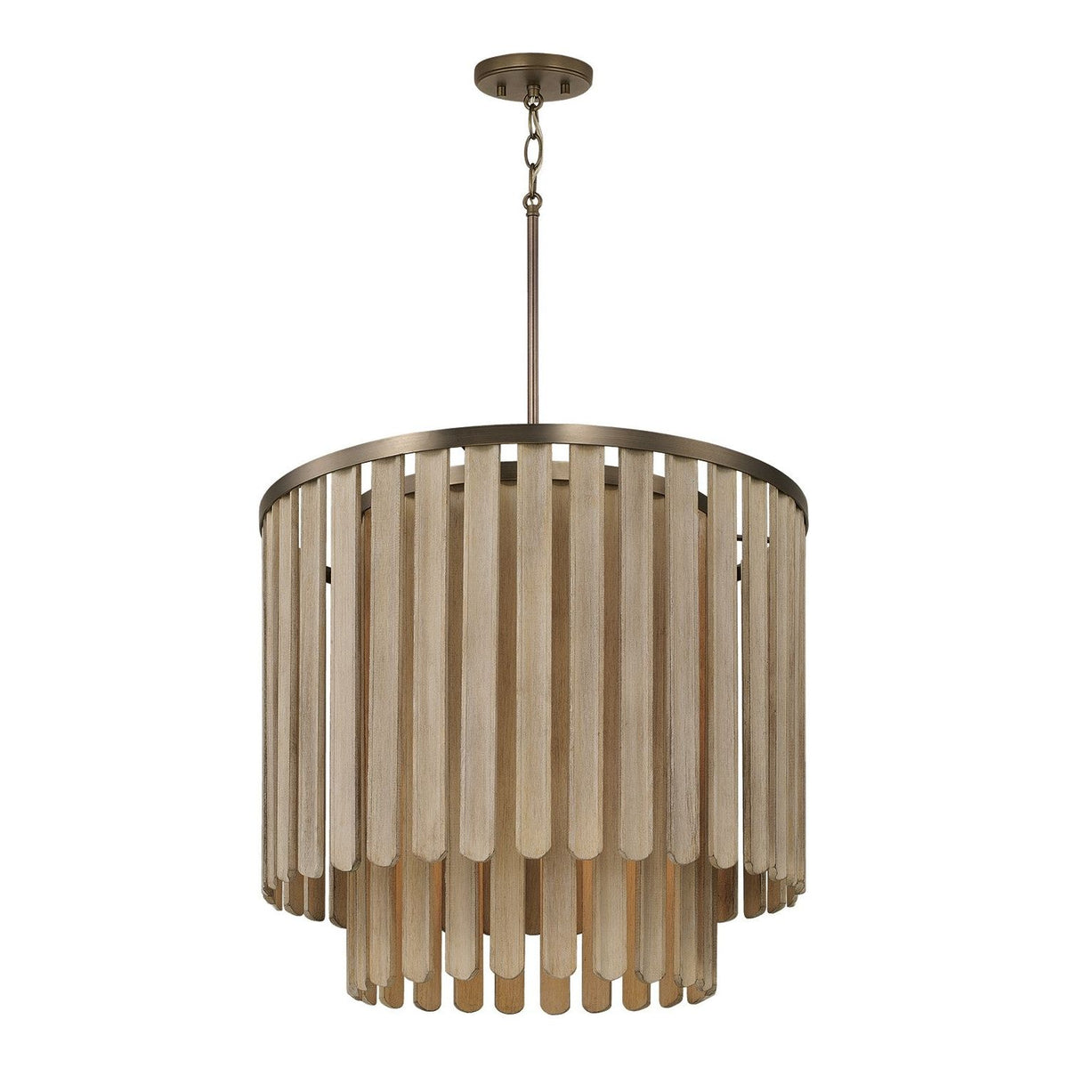 Capital Lighting - 355651DR - Five Light Pendant - Jada - Dark Brass