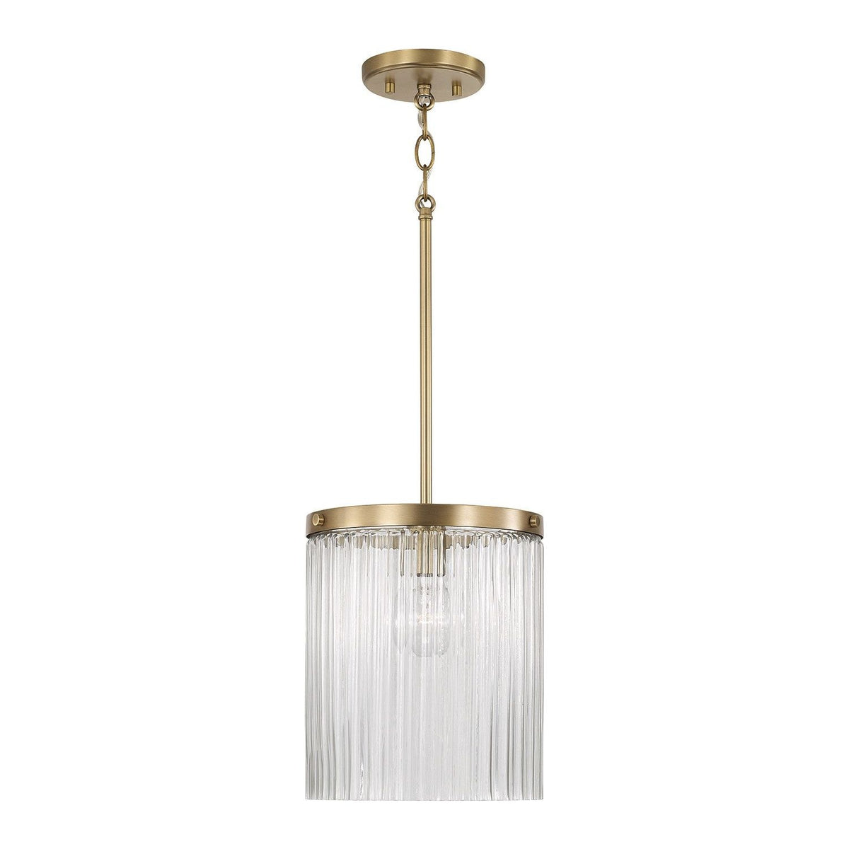 Capital Lighting - 356211AD - One Light Pendant - Vaughn - Aged Brass