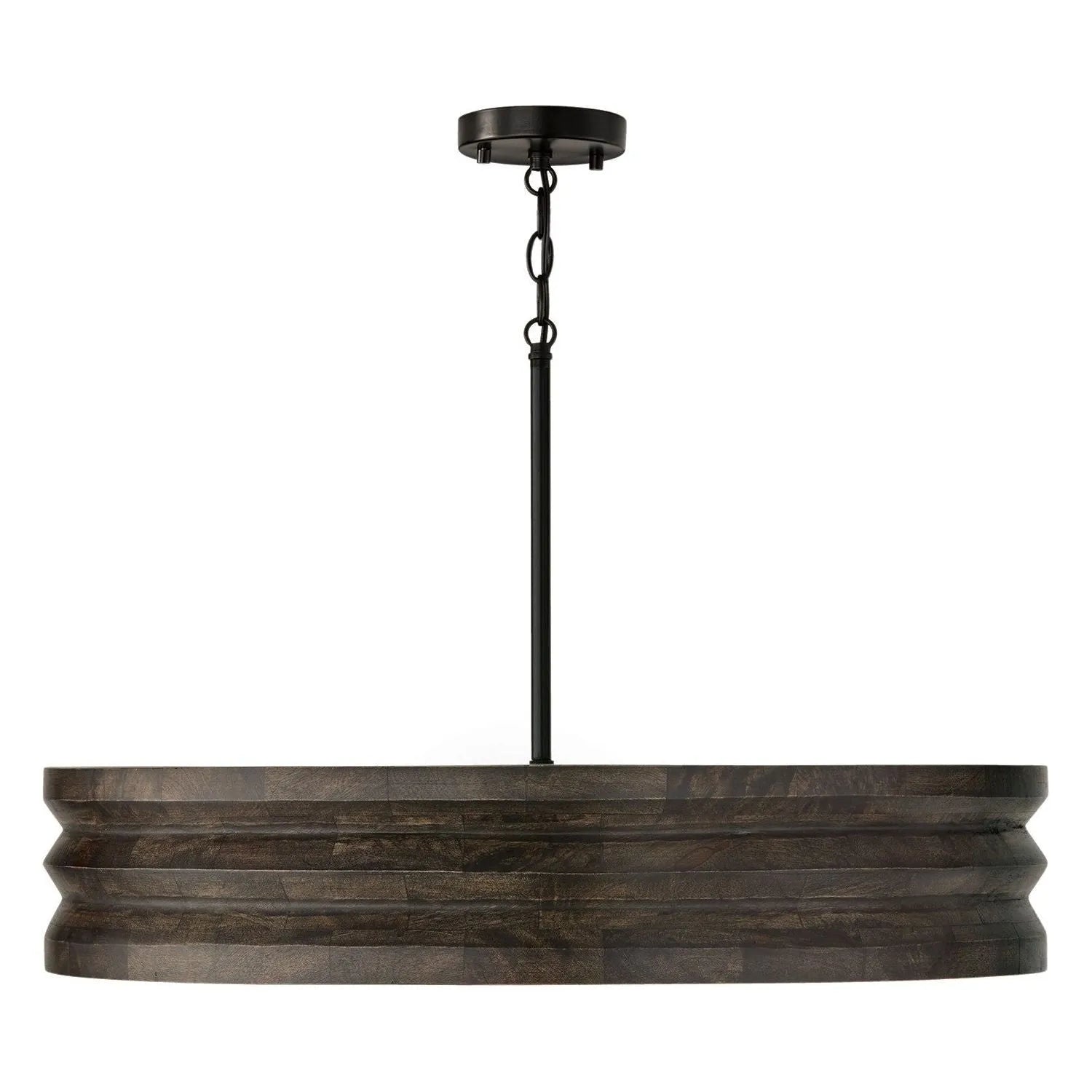 Capital Lighting - 454041EB - Four Light Chandelier - Dunn - Espresso Stain and Black