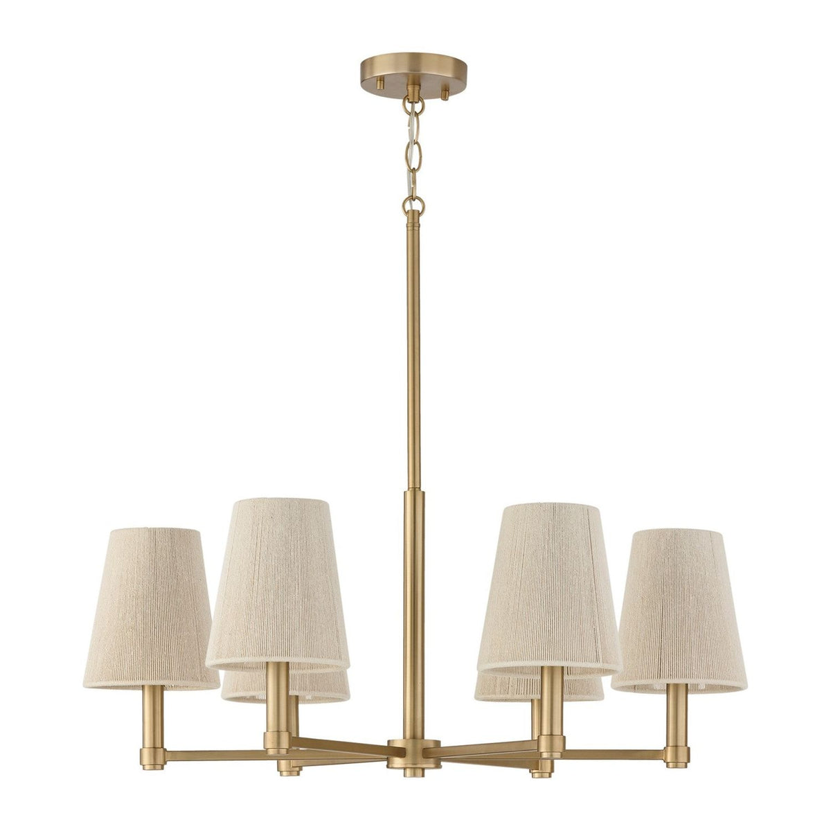 Capital Lighting - 454561MA - Six Light Chandelier - Mira - Matte Brass