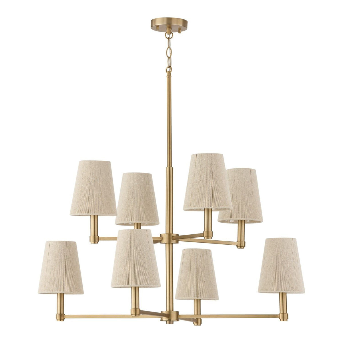 Capital Lighting - 454581MA - Eight Light Chandelier - Mira - Matte Brass