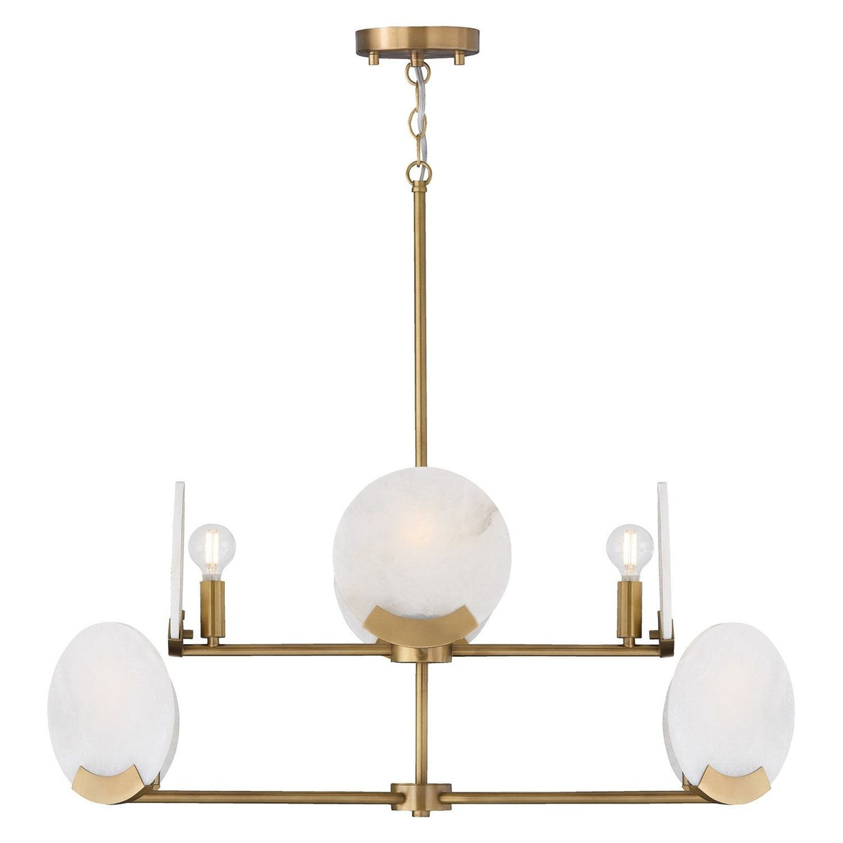 Capital Lighting - 454681AD - Eight Light Chandelier - Oriya - Aged Brass