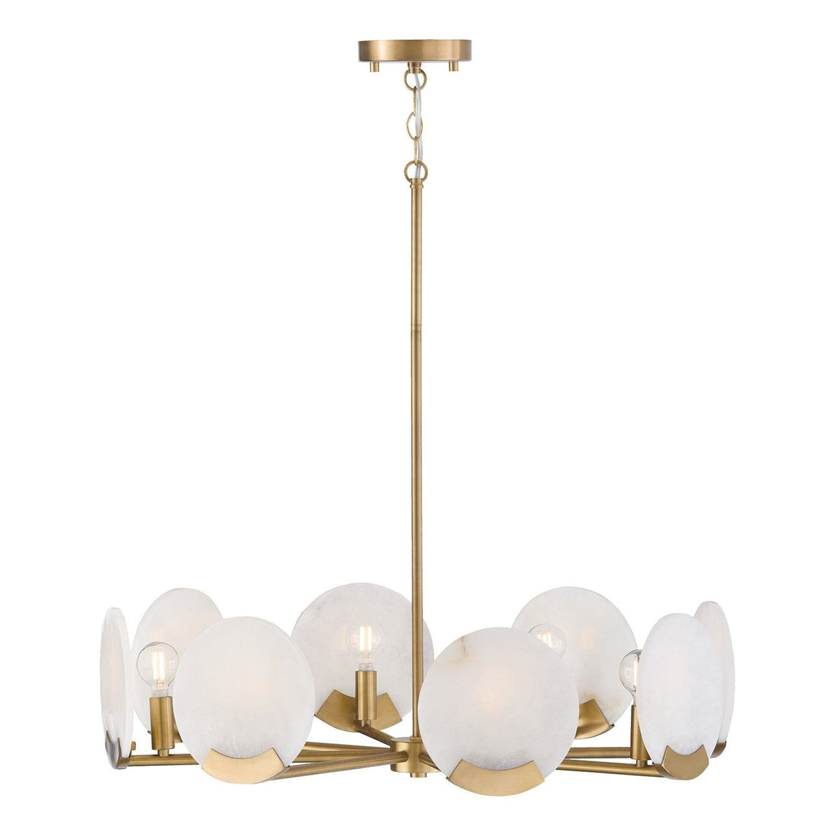 Capital Lighting - 454682AD - Eight Light Chandelier - Oriya - Aged Brass