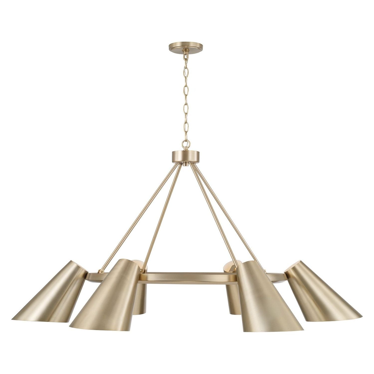 Capital Lighting - 454961MA - Six Light Chandelier - Leo - Matte Brass