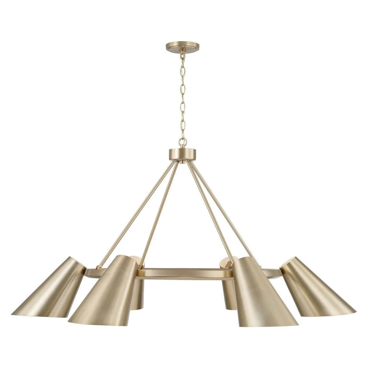 Capital Lighting - 454961MA - Six Light Chandelier - Leo - Matte Brass