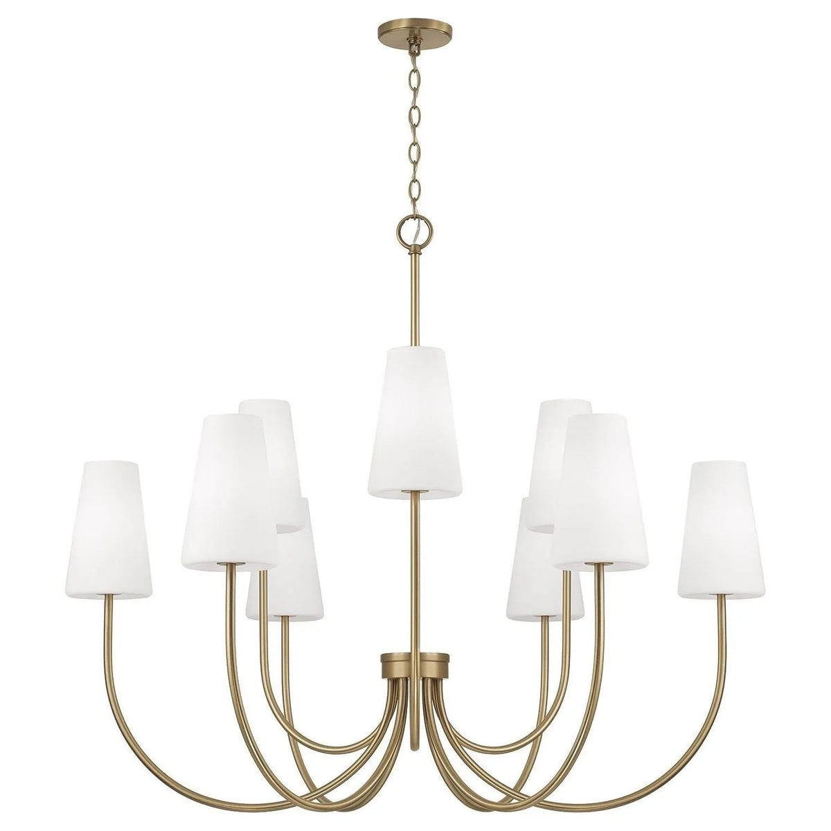 Capital Lighting - 455291AD-550 - Nine Light Chandelier - Averitt - Aged Brass