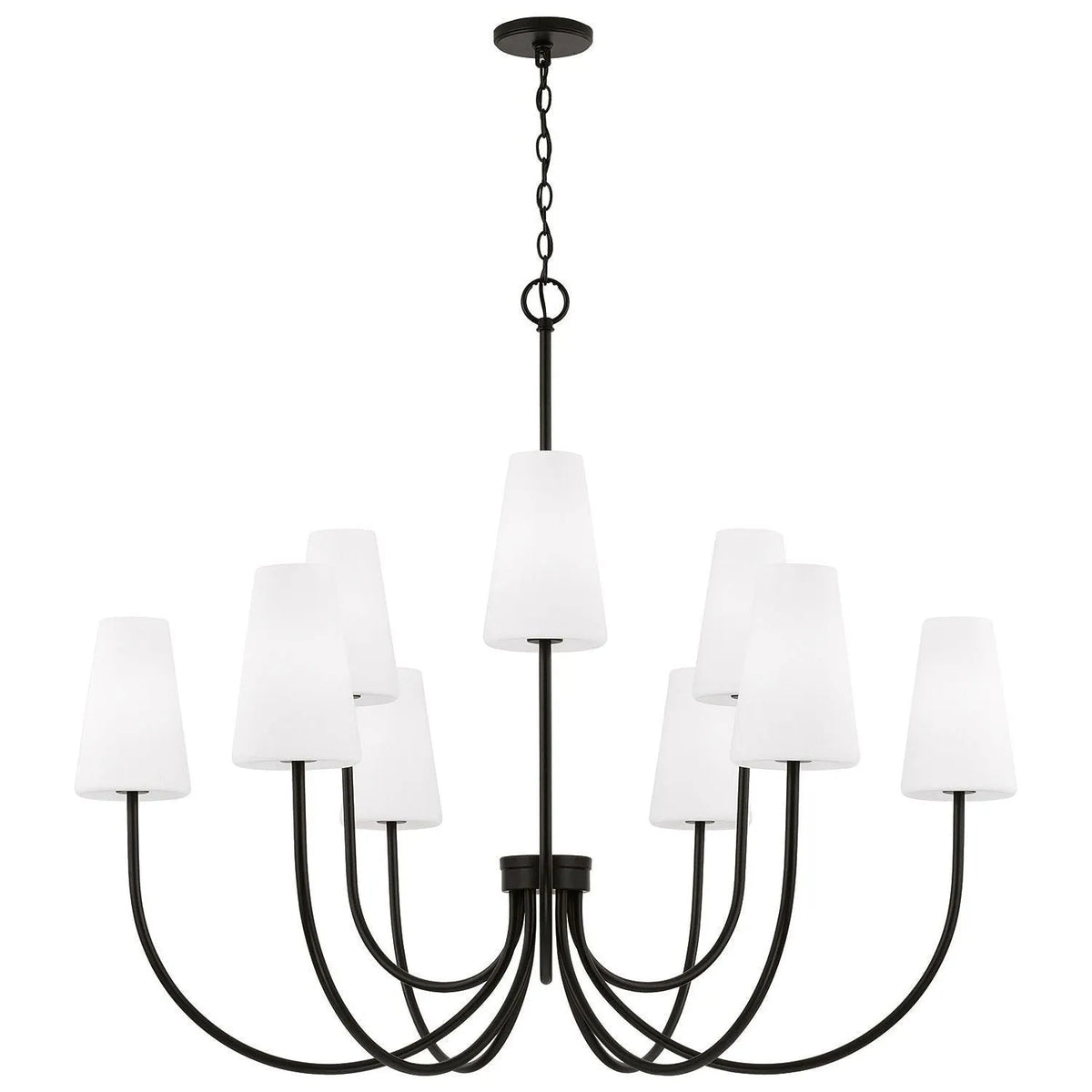 Capital Lighting - 455291MB-550 - Nine Light Chandelier - Averitt - Matte Black