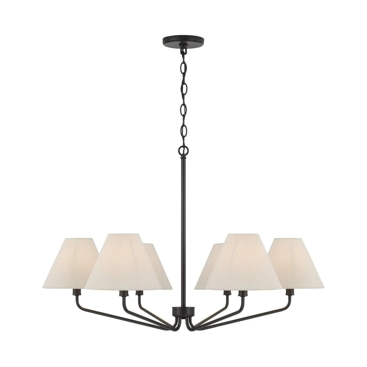 Capital Lighting - 456661ES-713 - Six Light Chandelier - Chadwick - Espresso