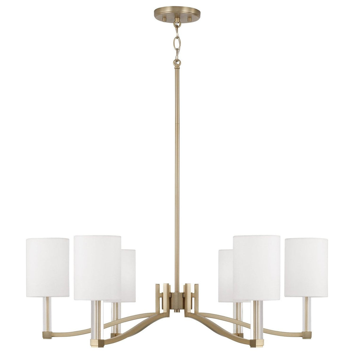 Capital Lighting - 457061MA-715 - Six Light Chandelier - Ingrid - Matte Brass