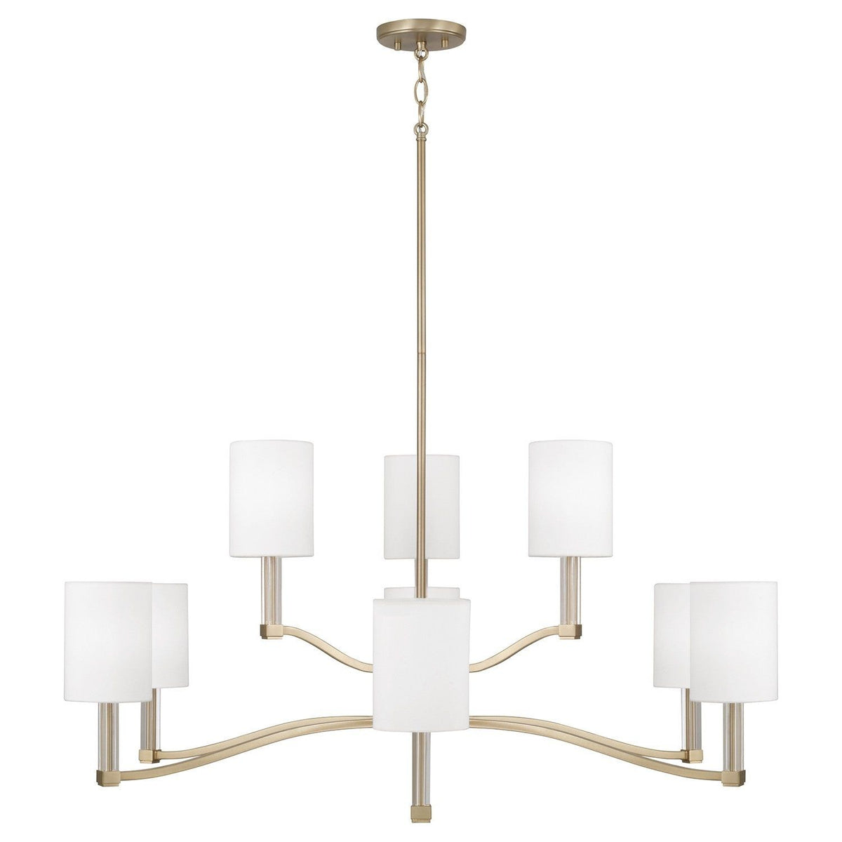 Capital Lighting - 457091MA-715 - Nine Light Chandelier - Ingrid - Matte Brass