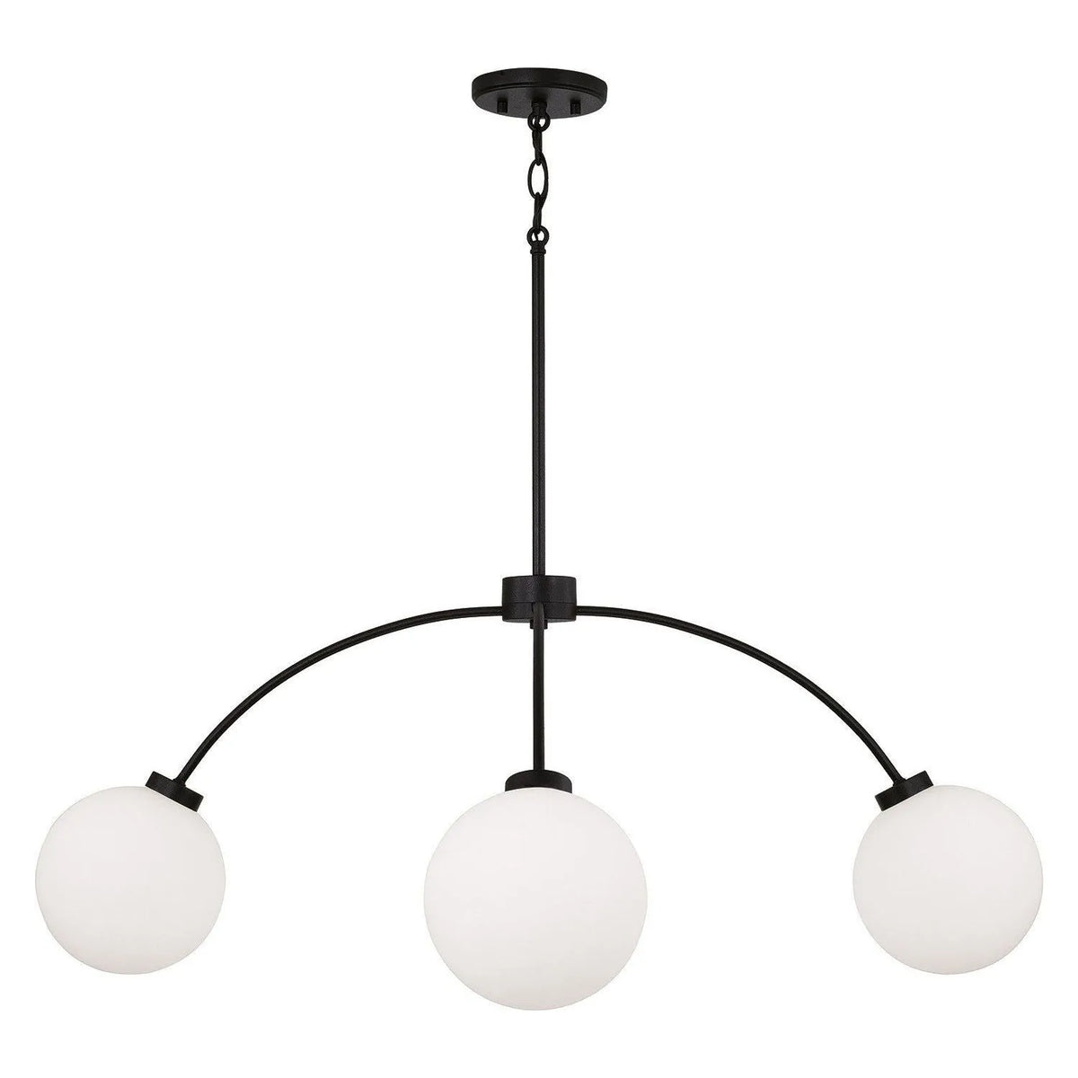 Capital Lighting - 457141BI-557 - Four Light Chandelier - Amos - Black Iron