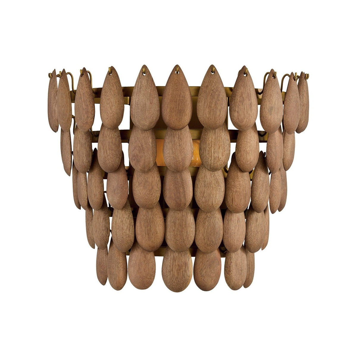 Capital Lighting - 654411LW - One Light Wall Sconce - Ravi - Light Wood and Patinaed Brass