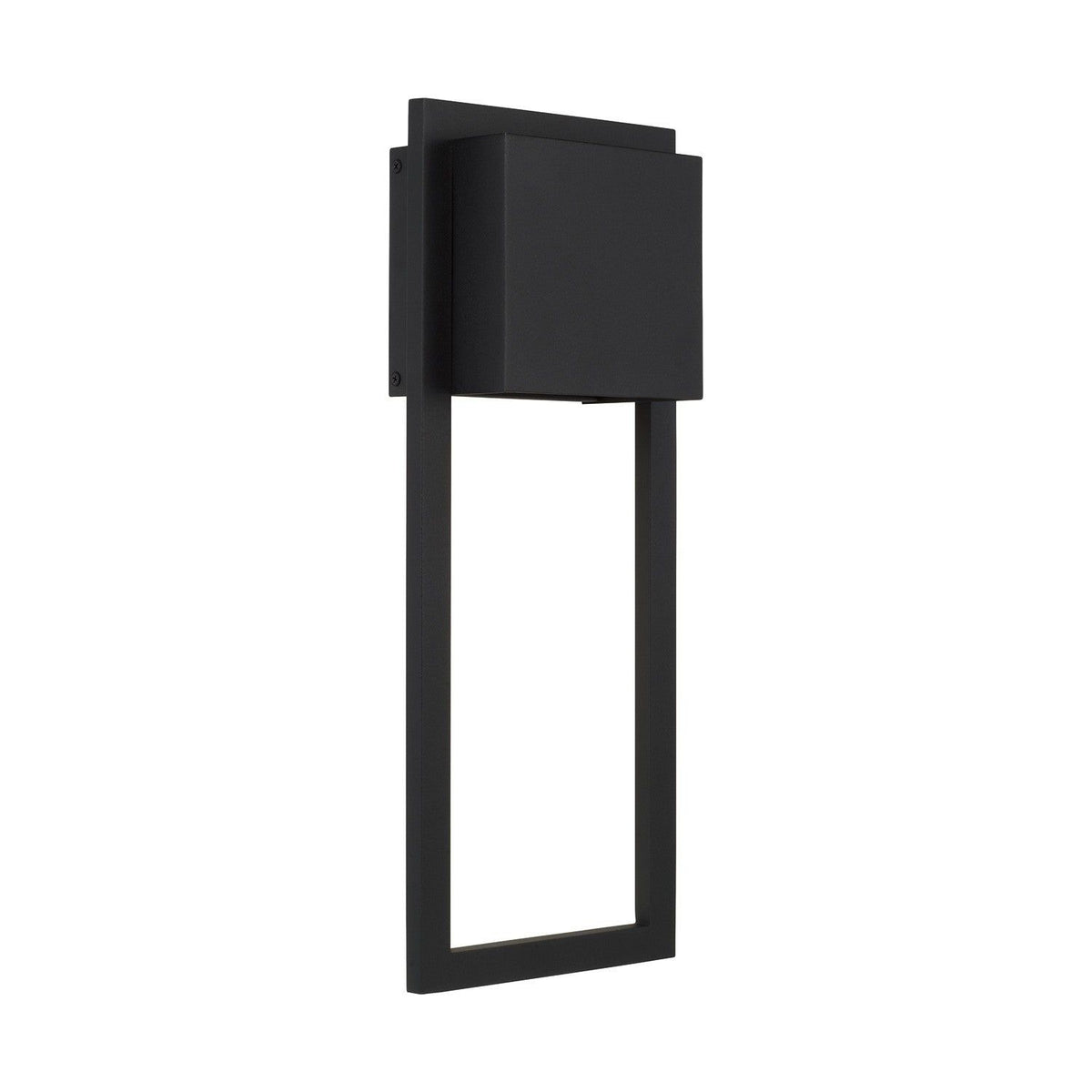 Capital Lighting - 956012BK-GL - One Light Outdoor Wall Lantern - Nate - Black