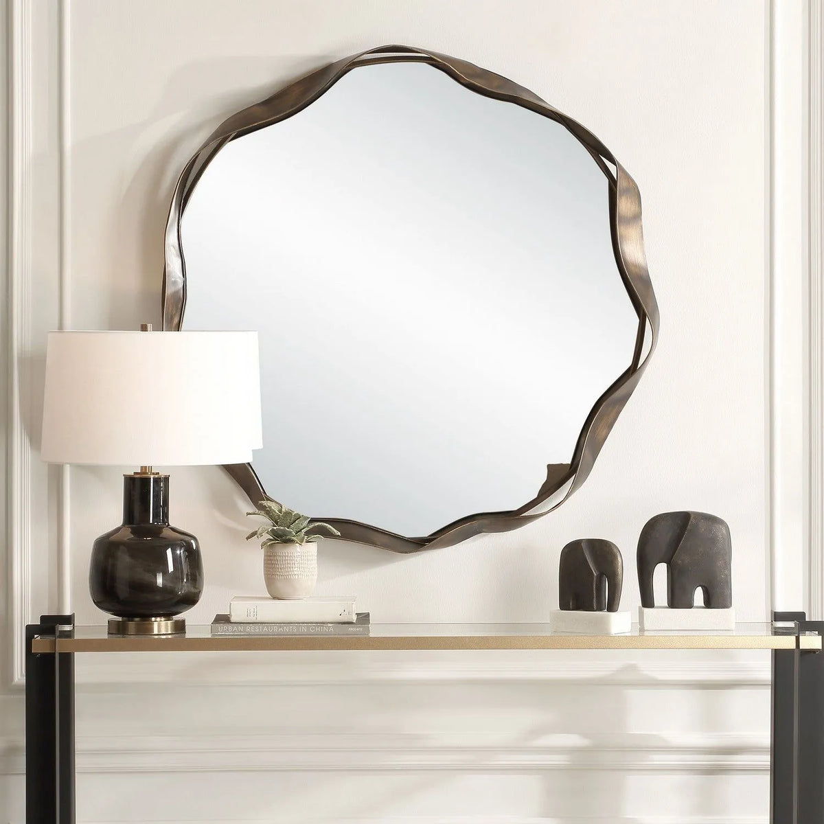 Uttermost - 08225 - Mirror - Catch The Wave - Warm Bronze