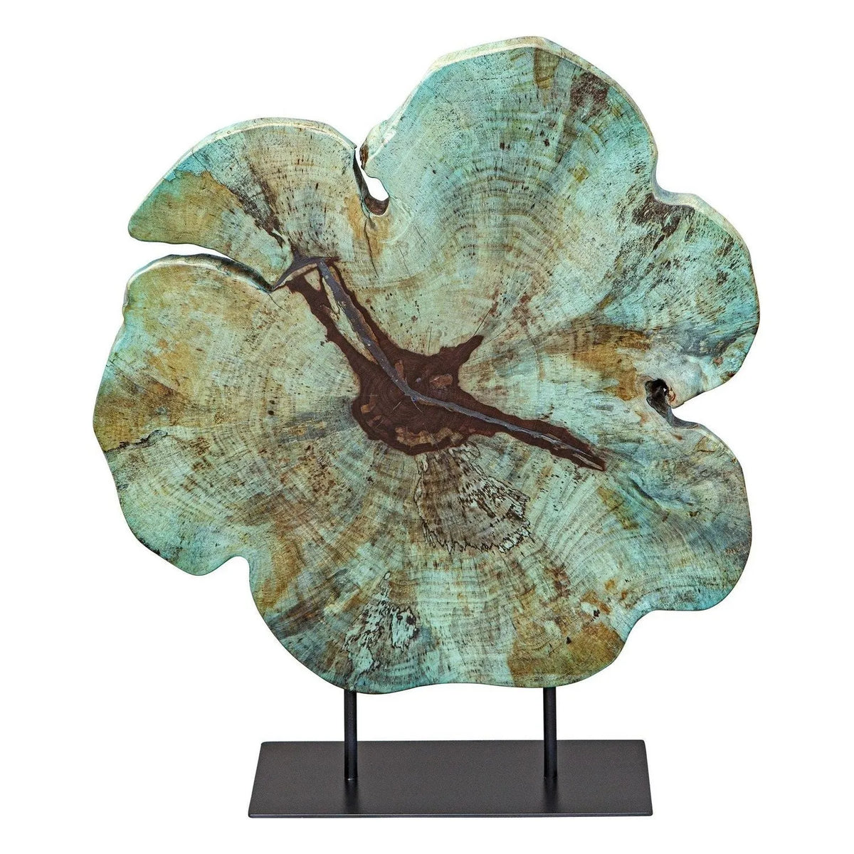 Uttermost - 17125 - Sculpture - Bahati Wood - Blue-green