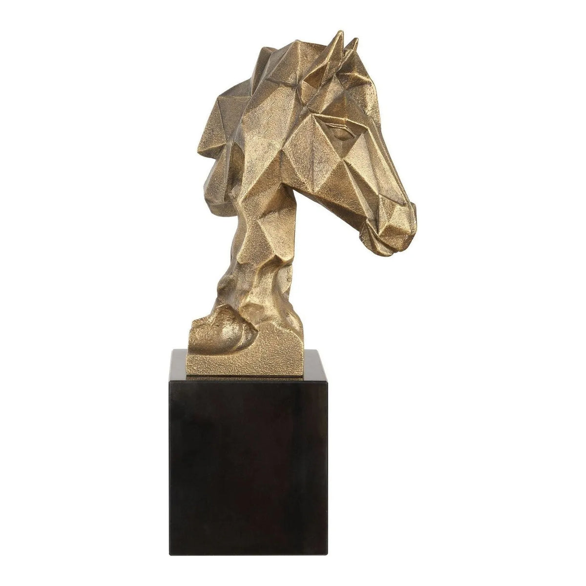 Uttermost - 18185 - Sculpture - Chiseled Horse Bust - Antiqued Gold