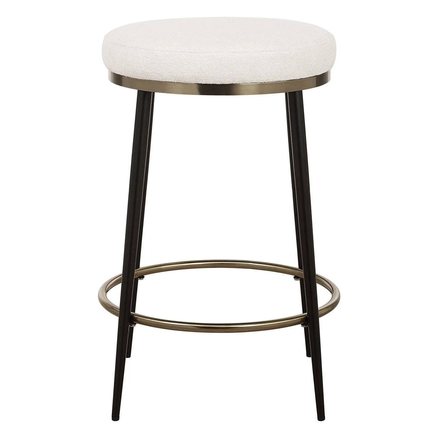 Uttermost - 23897 - Counter Stool - Ensemble - Matte Black And Brushed Brass