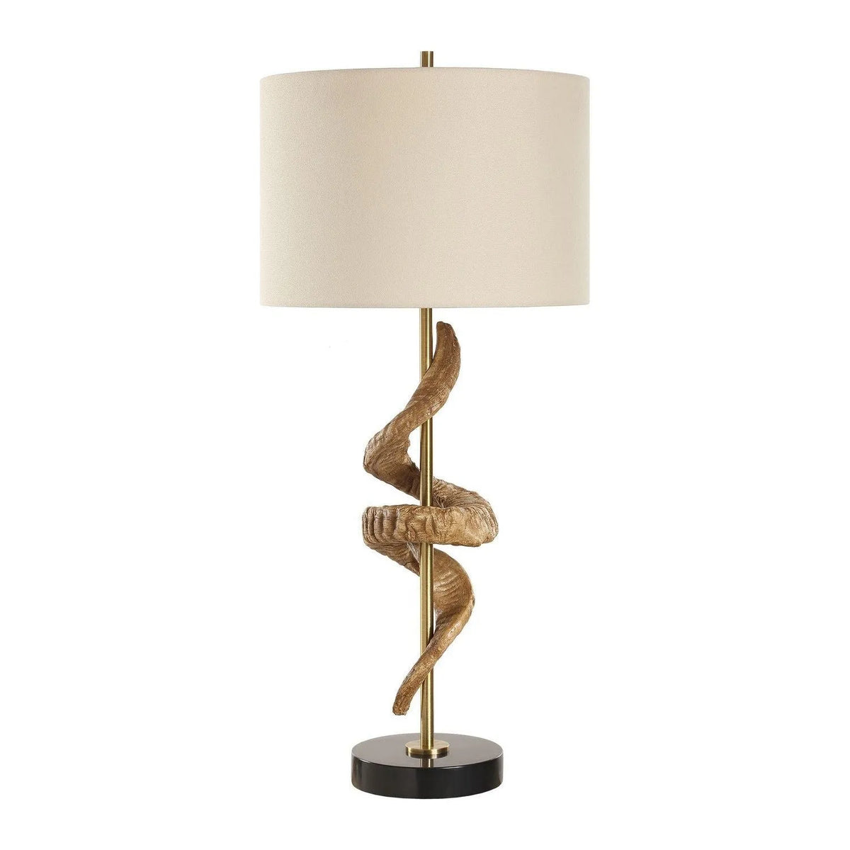 Uttermost - 30456 - One Light Table Lamp - Rams - Antique Brass