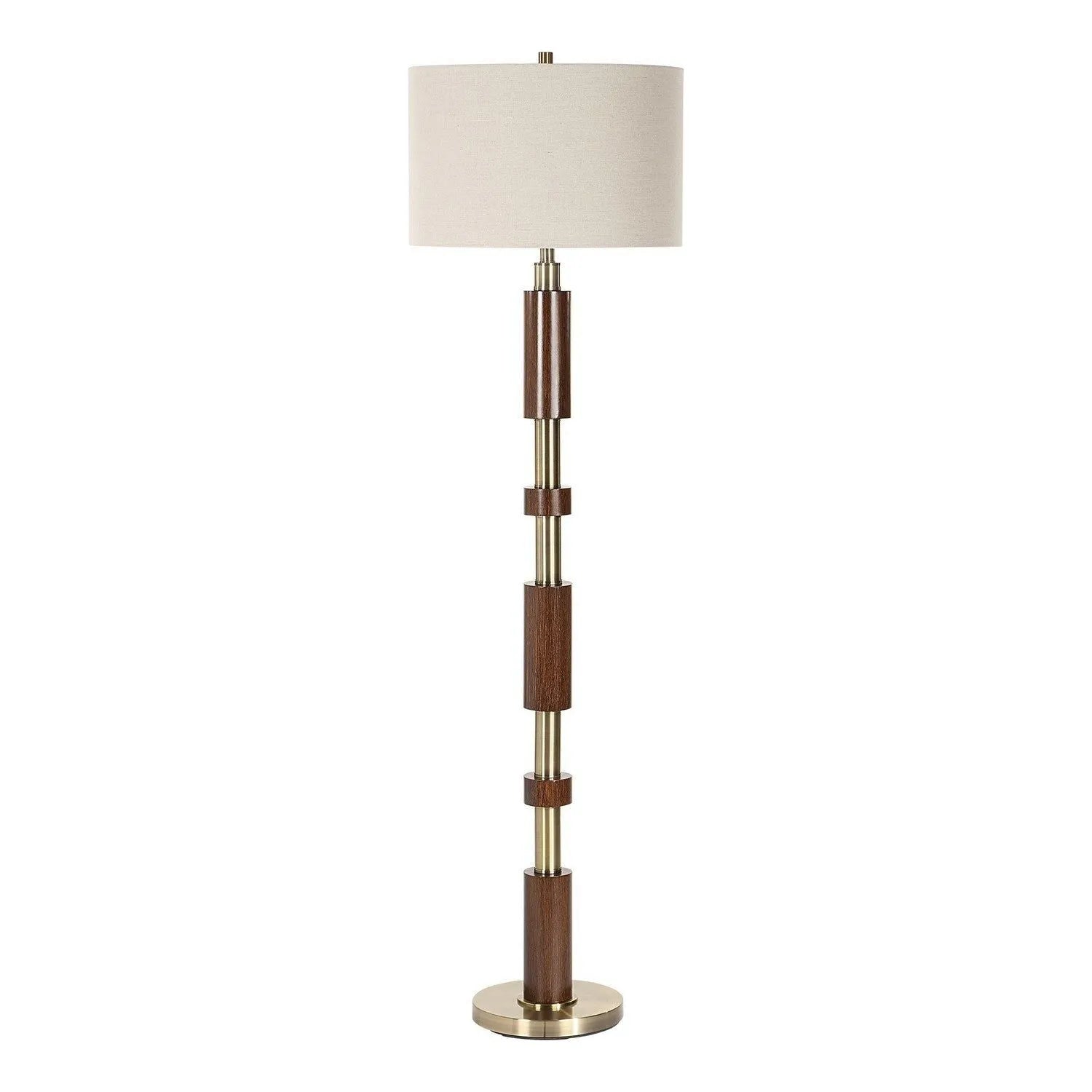 Uttermost - 30516-1 - One Light Floor Lamp - Stacked - Brass