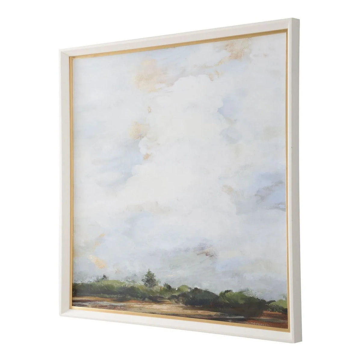 Uttermost - 32383 - Landscape Print - Whispering Cloudscapes - White Wood