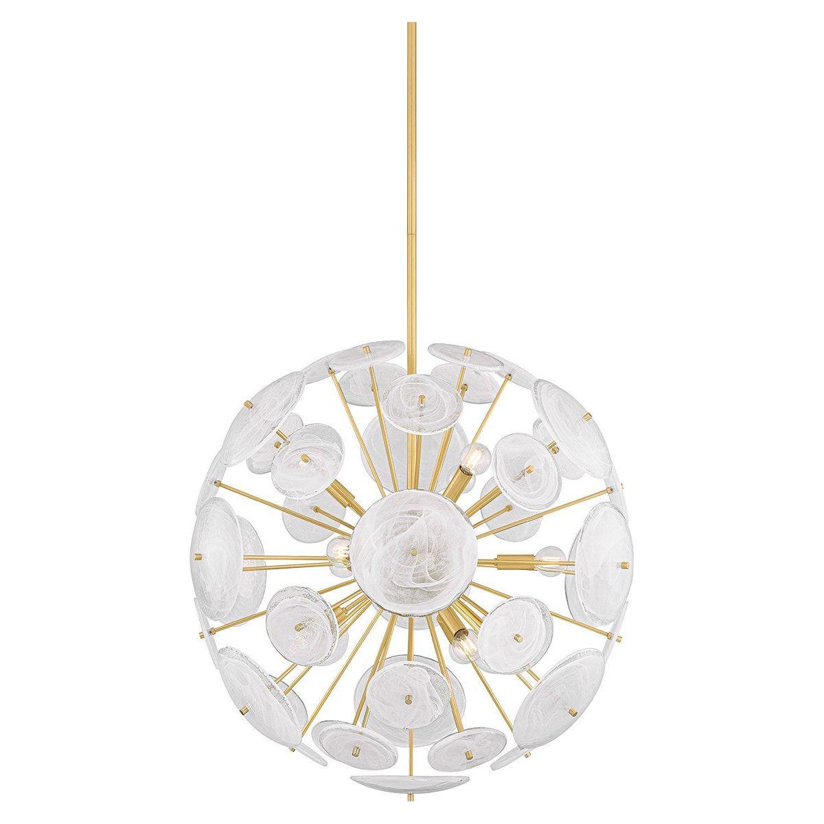 Mitzi - H1004809-AGB - Nine Light Chandelier - Tamara - Aged Brass