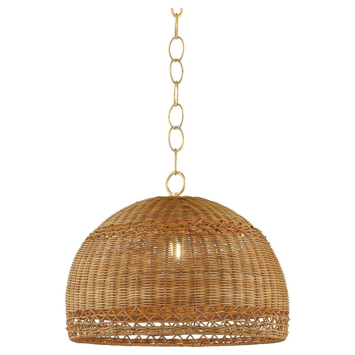 Mitzi - H1008701S-AGB - One Light Pendant - April - Aged Brass