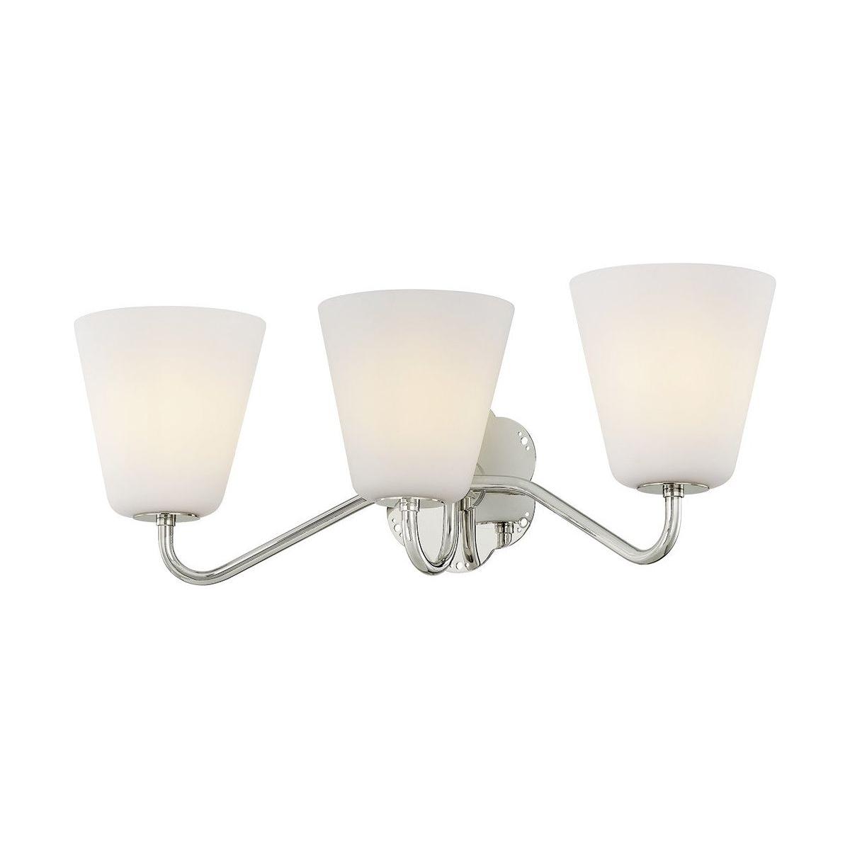 Mitzi - H1017303-PN - Three Light Bath - Leonella - Polished Nickel