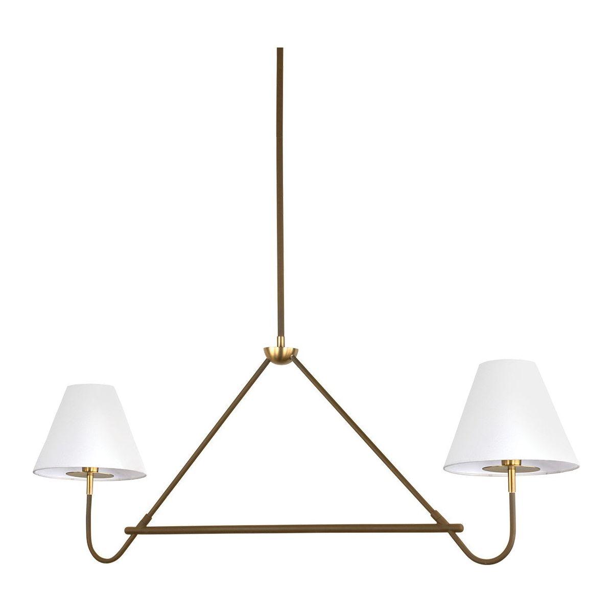 Mitzi - H984902-AGB/BRZ - Two Light Linear Pendant - Polly - Aged Brass/Bronze