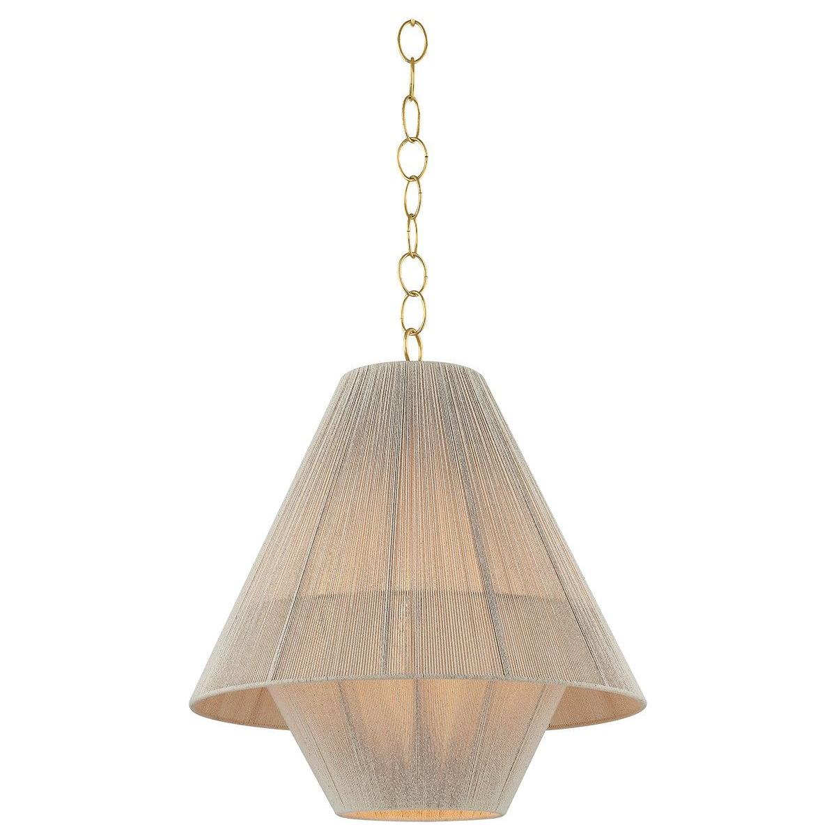 Mitzi - H988701S-AGB - One Light Pendant - Eleanor - Aged Brass