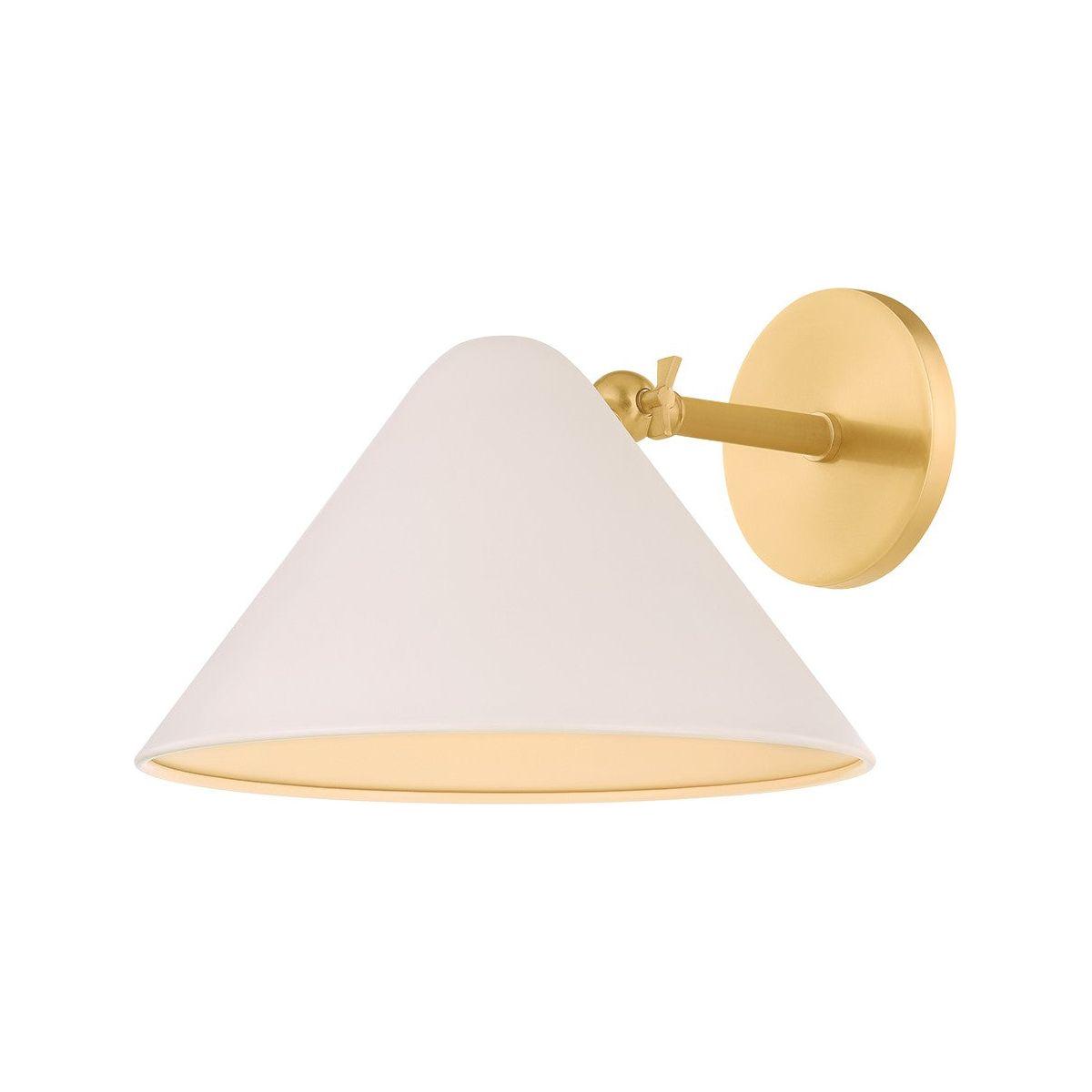 Mitzi - H993101-AGB/SBQ - One Light Wall Sconce - Sonja - True Bronze/Soft Bisque