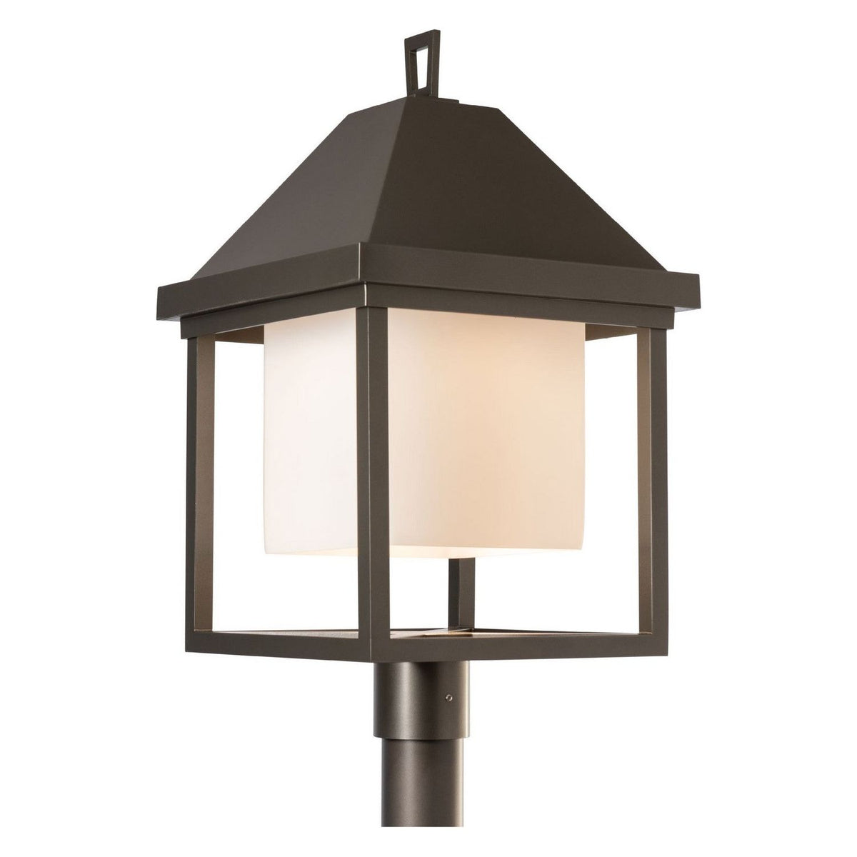 Hubbardton Forge - 345203-SKT-77-GG0833 - One Light Post Mount - Dorset - Coastal Dark Smoke