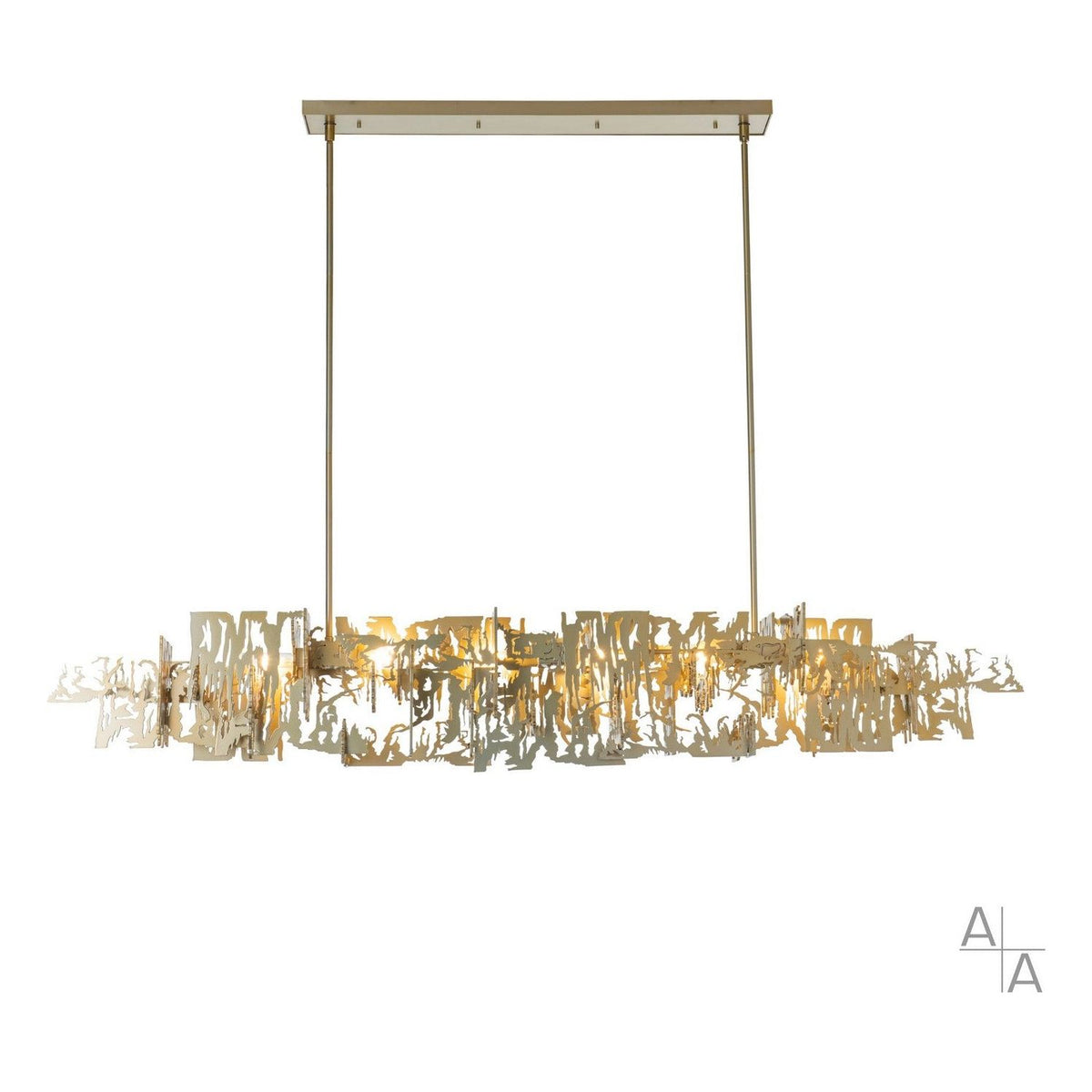 Hubbardton Forge - 401311-SKT-MULT-86 - Six Light Pendant - Brutus - Modern Brass