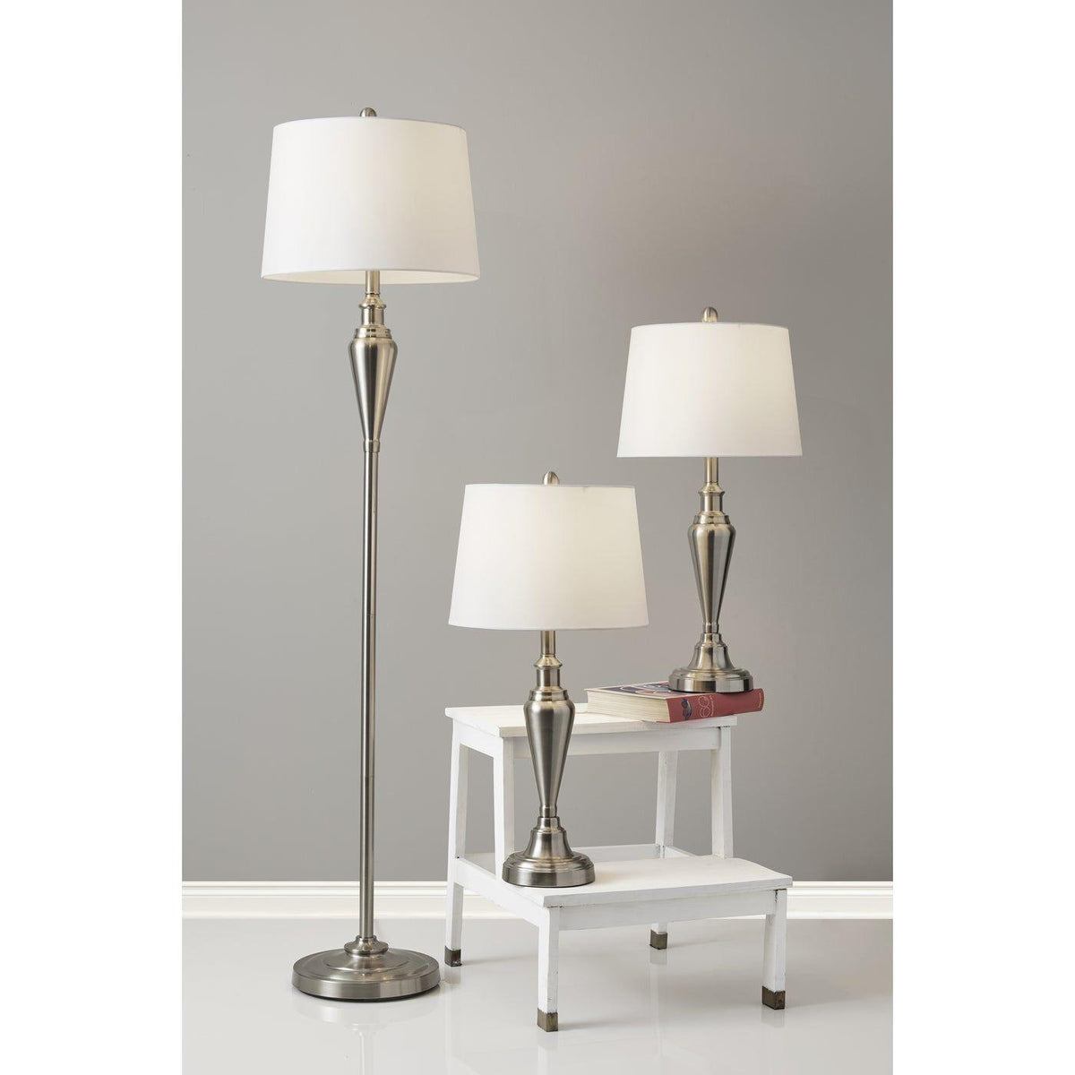 Glendale 3 Piece Floor And Table Lamp Set