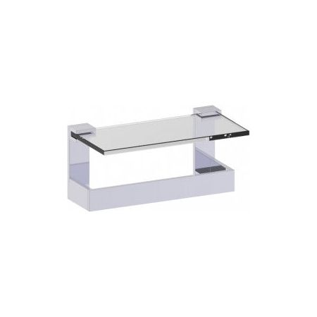 Berlin Glass Shelf with Towel Bar