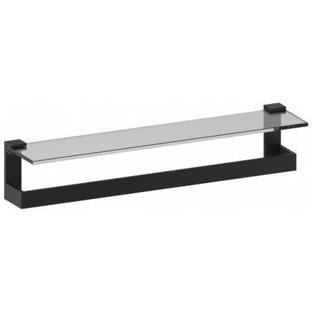 Berlin Frosted Glass Shelf with Towel Bar