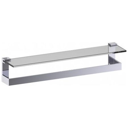 Berlin Frosted Glass Shelf with Towel Bar