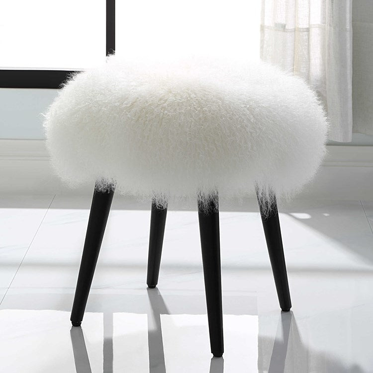 Wooly Accent Stool