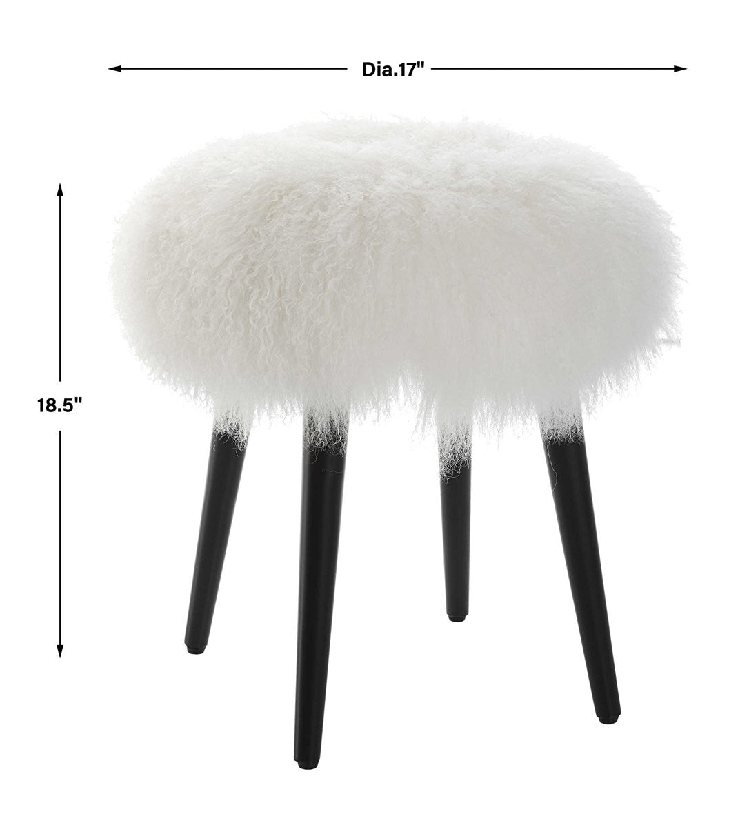 Wooly Accent Stool