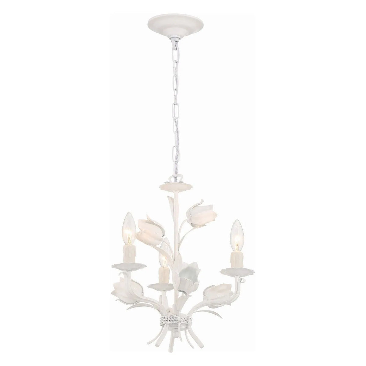 Crystorama - 4813-WW - Three Light Mini Chandelier - Southport - Wet White