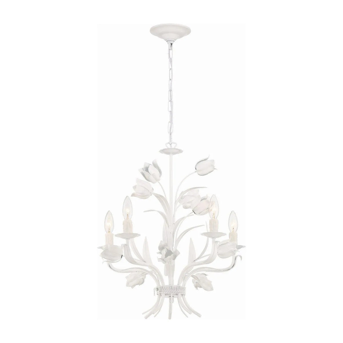 Crystorama - 4815-WW - Five Light Chandelier - Southport - Wet White