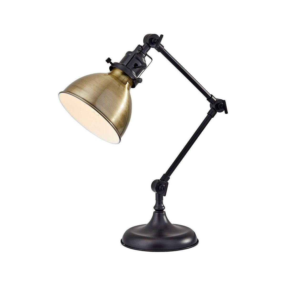 Adesso Home - 3908-26 - Desk Lamp - Alden - Antique Bronze W. Brass Accents