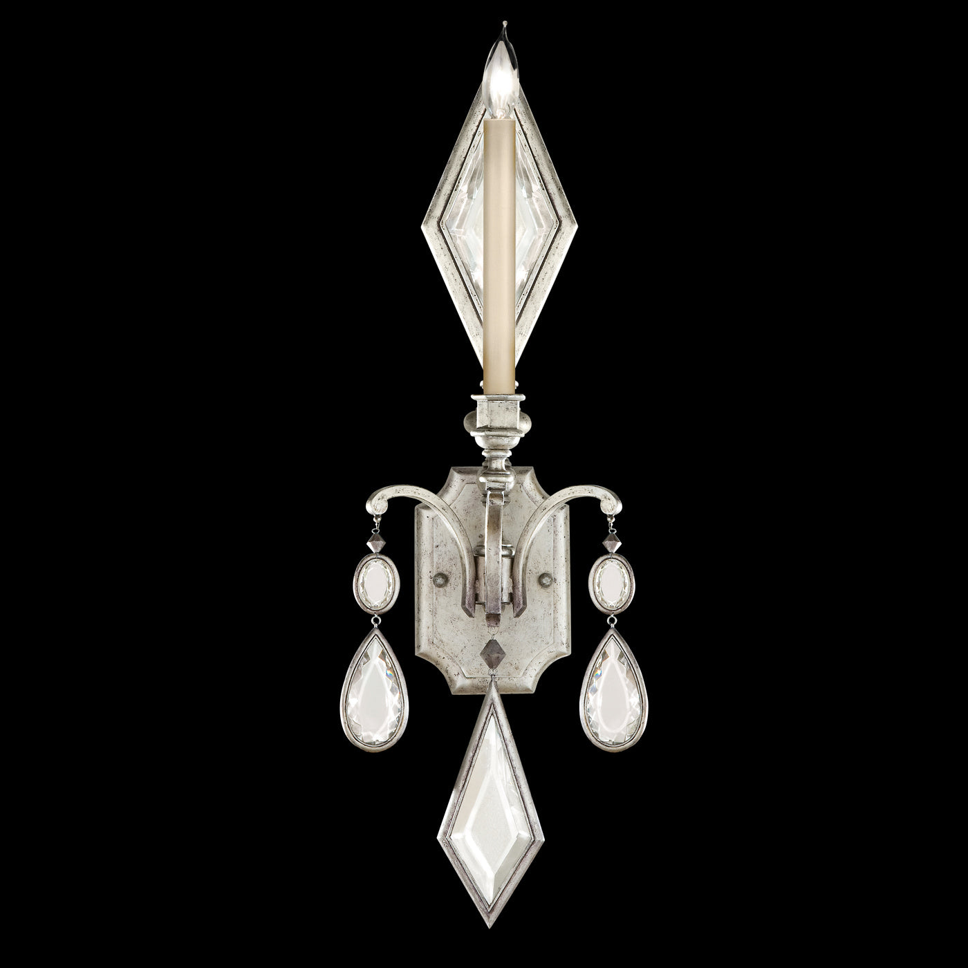 Encased Gems 29-Inch One Light Wall Sconce