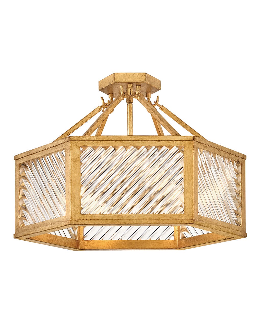 Hinkley Canada - 47461DA - LED Semi-Flush Mount - Sura - Distressed Brass