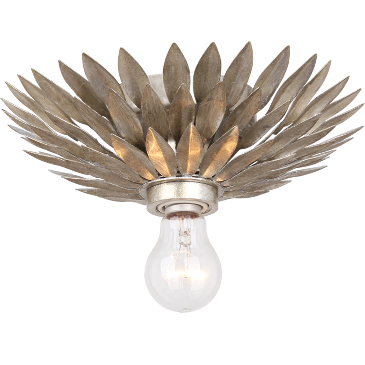 Crystorama - 500-SA_CEILING - One Light Flush Mount - Broche - Antique Silver
