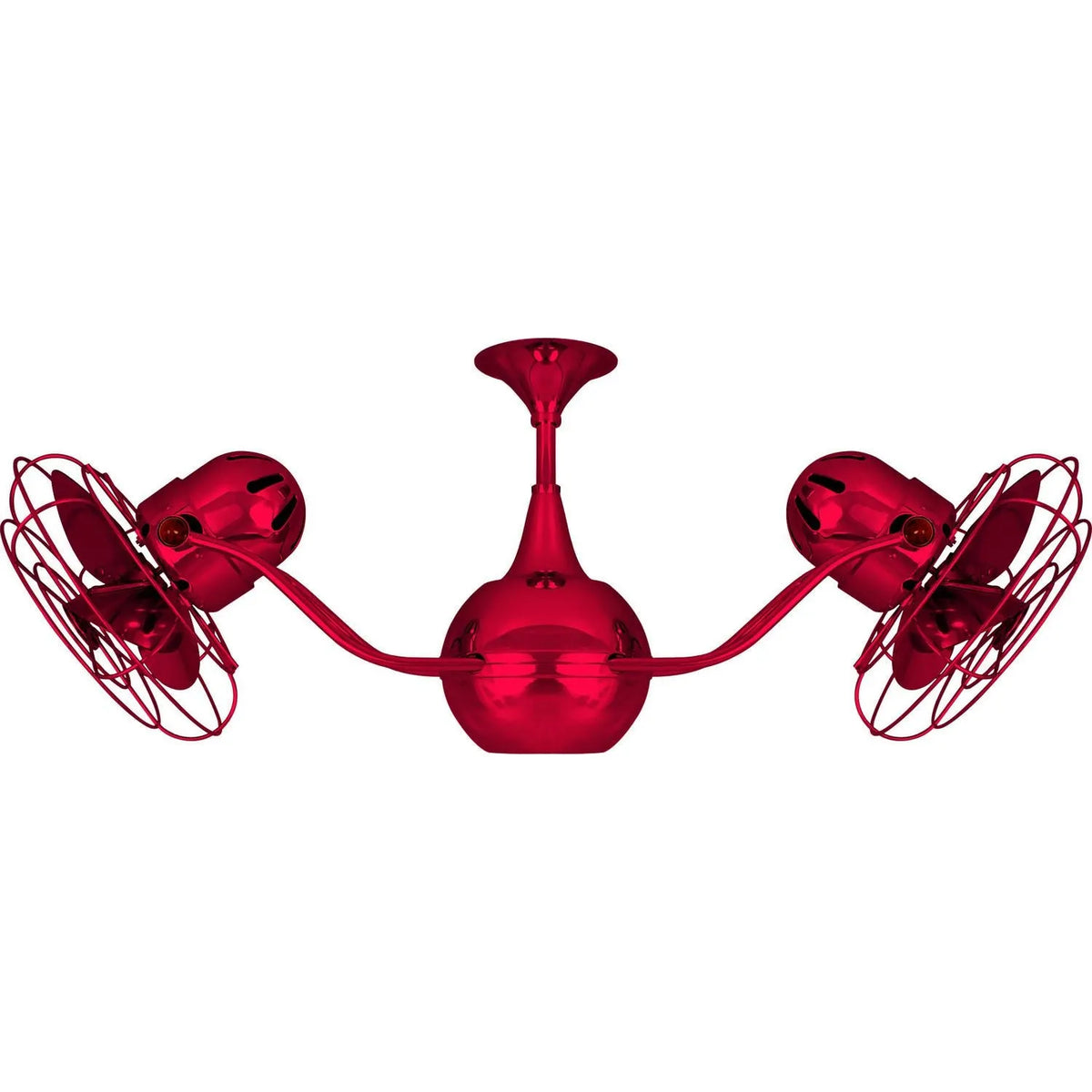 Matthews Fan Company - VB-RED-MTL - 42"Ceiling Fan - Vent-Bettina - Red